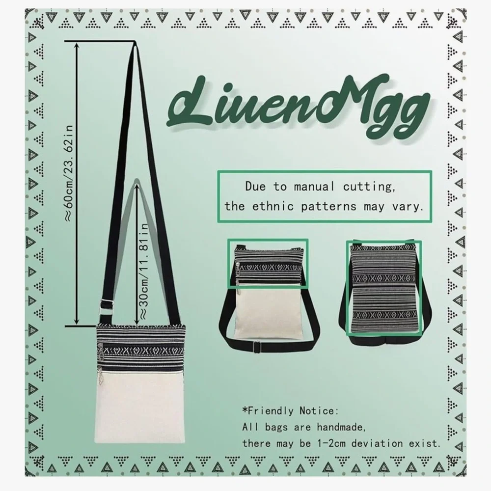 🆕 Milk Cow Spot Messenger Bag Small Ethnic Pattern Adjustable Strap Crossbody